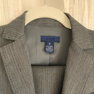Two Piece J. Crew Super 120s Pinstripe Suit